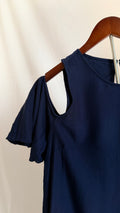 Lowcountry Navy Off-Shoulder Dress