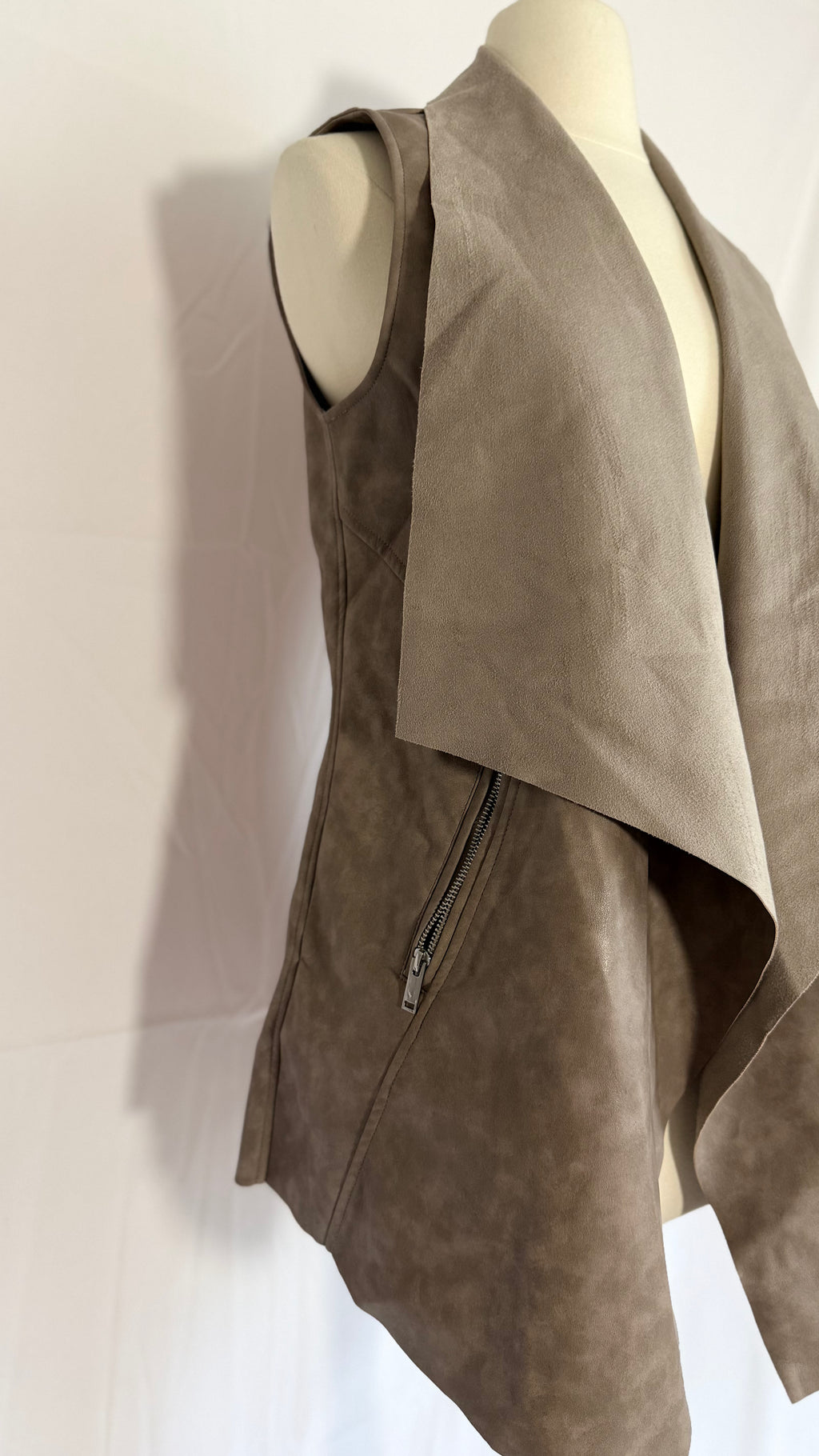 Savannah Soft Taupe Layering Vest