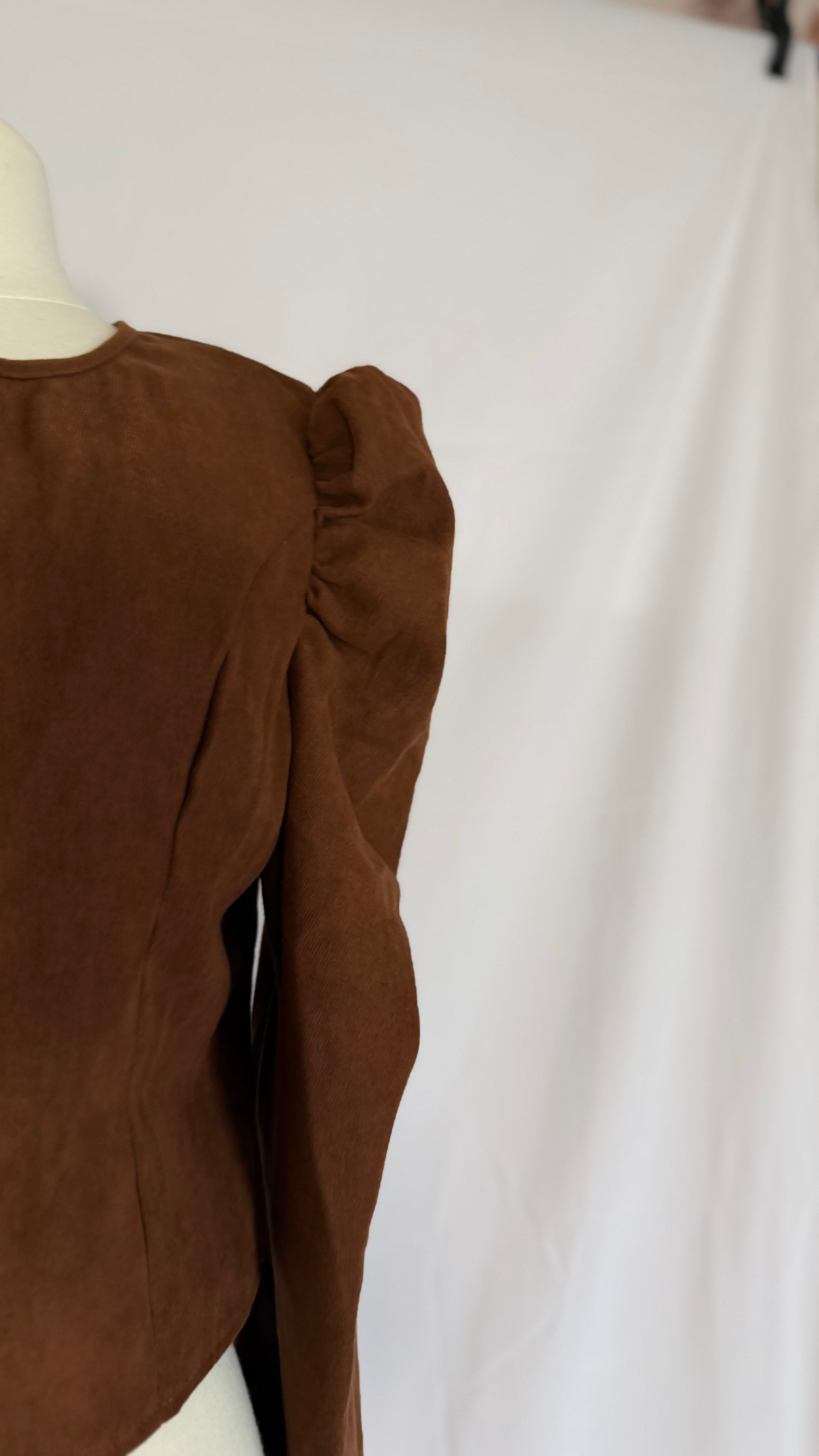 Espresso Puff Shoulder Jacket