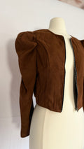 Espresso Puff Shoulder Jacket