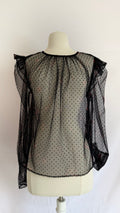 Sheer Polka Dot Blouse
