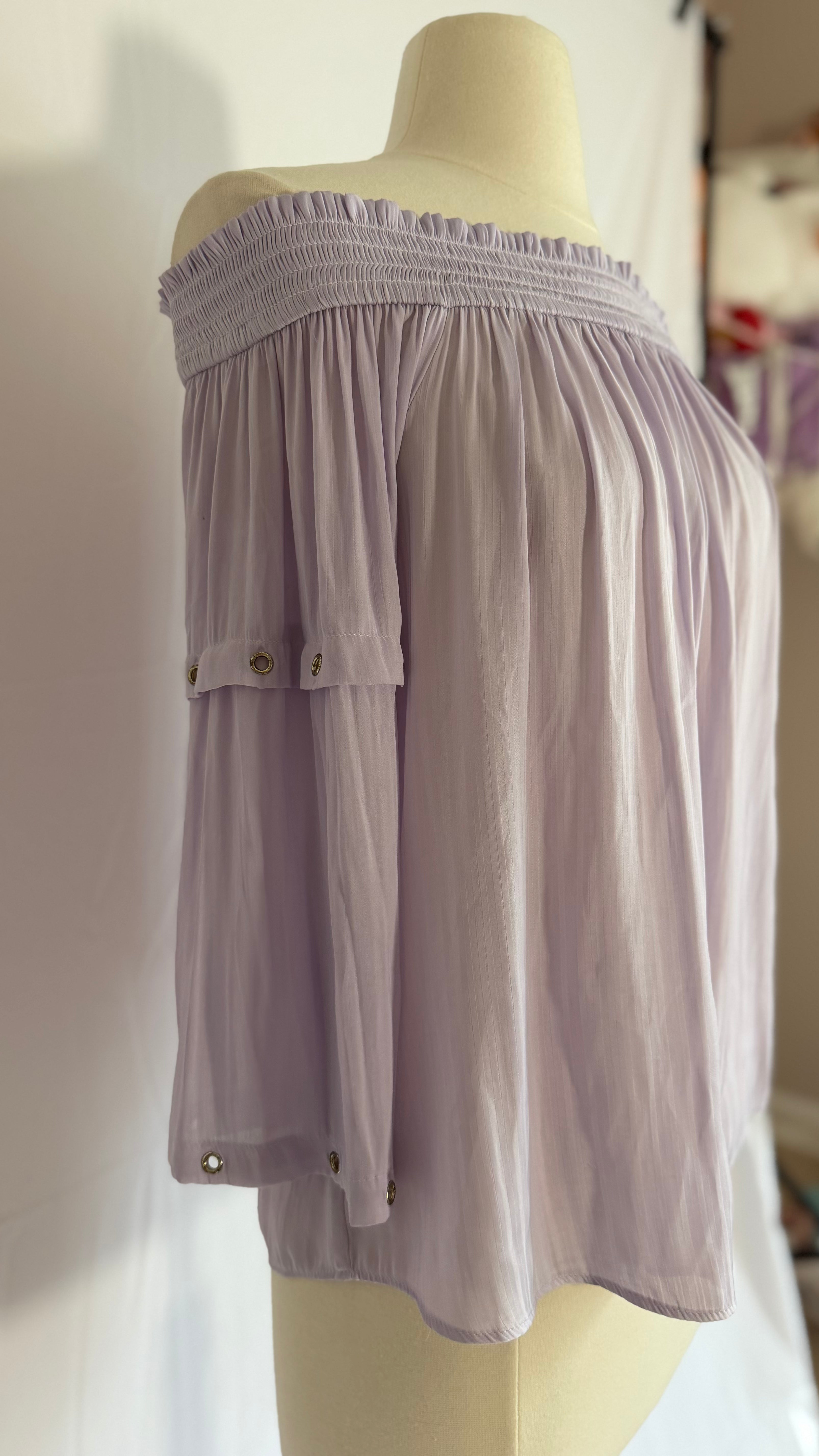 Soft Lilac Flowy  Top