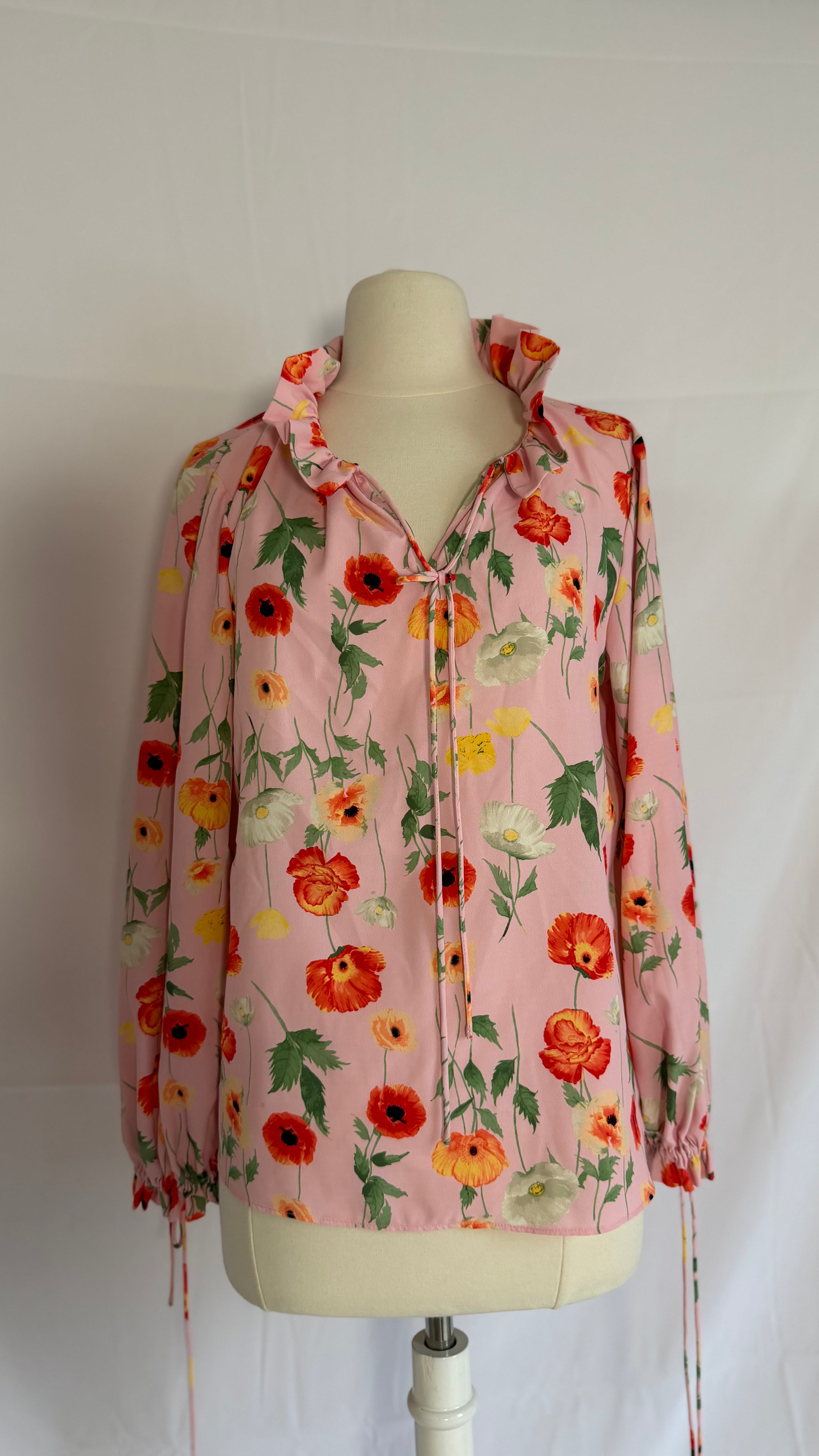Soft Bloom Pink Floral Blouse