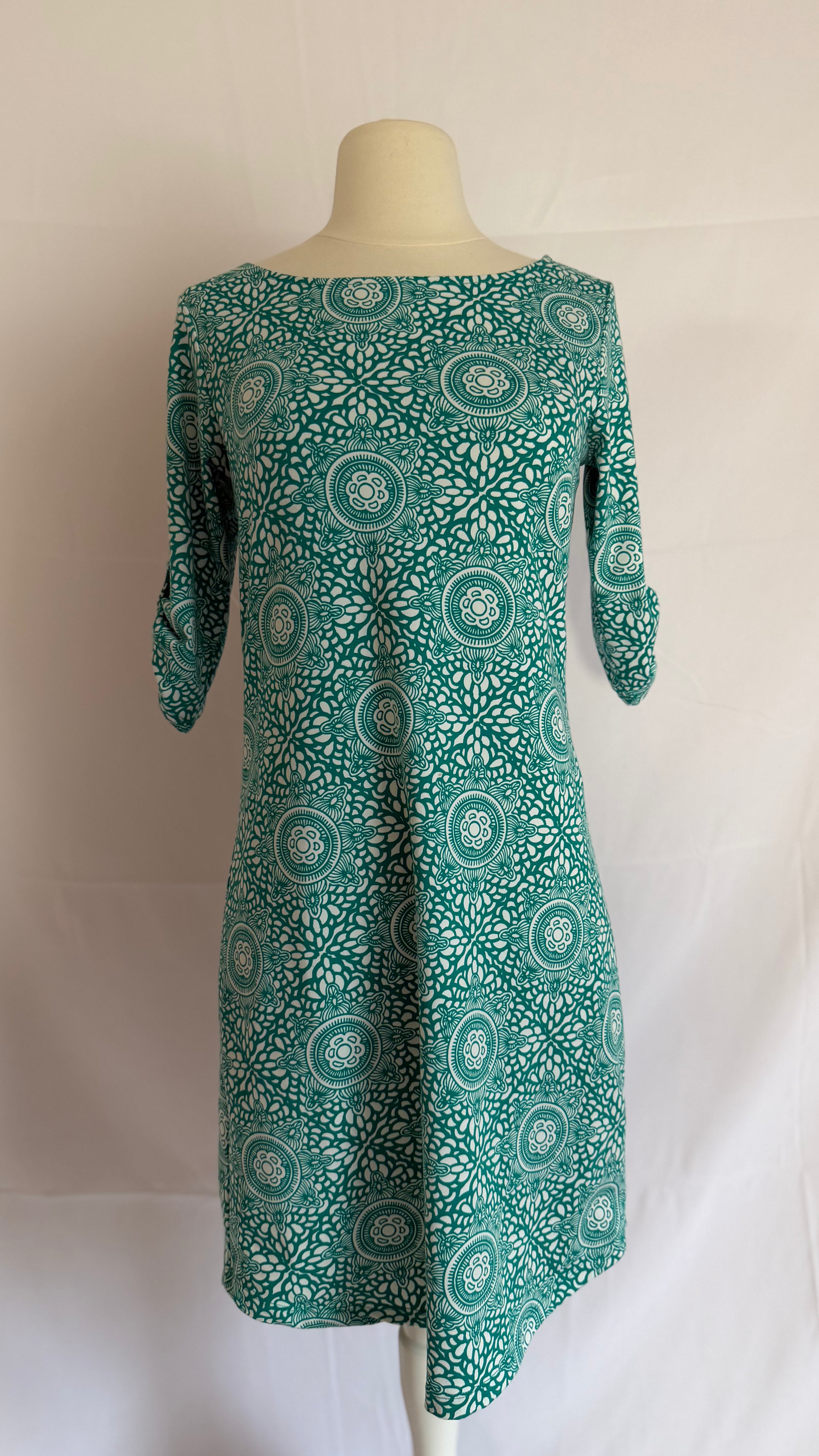 Coastal Teal Flow Dress