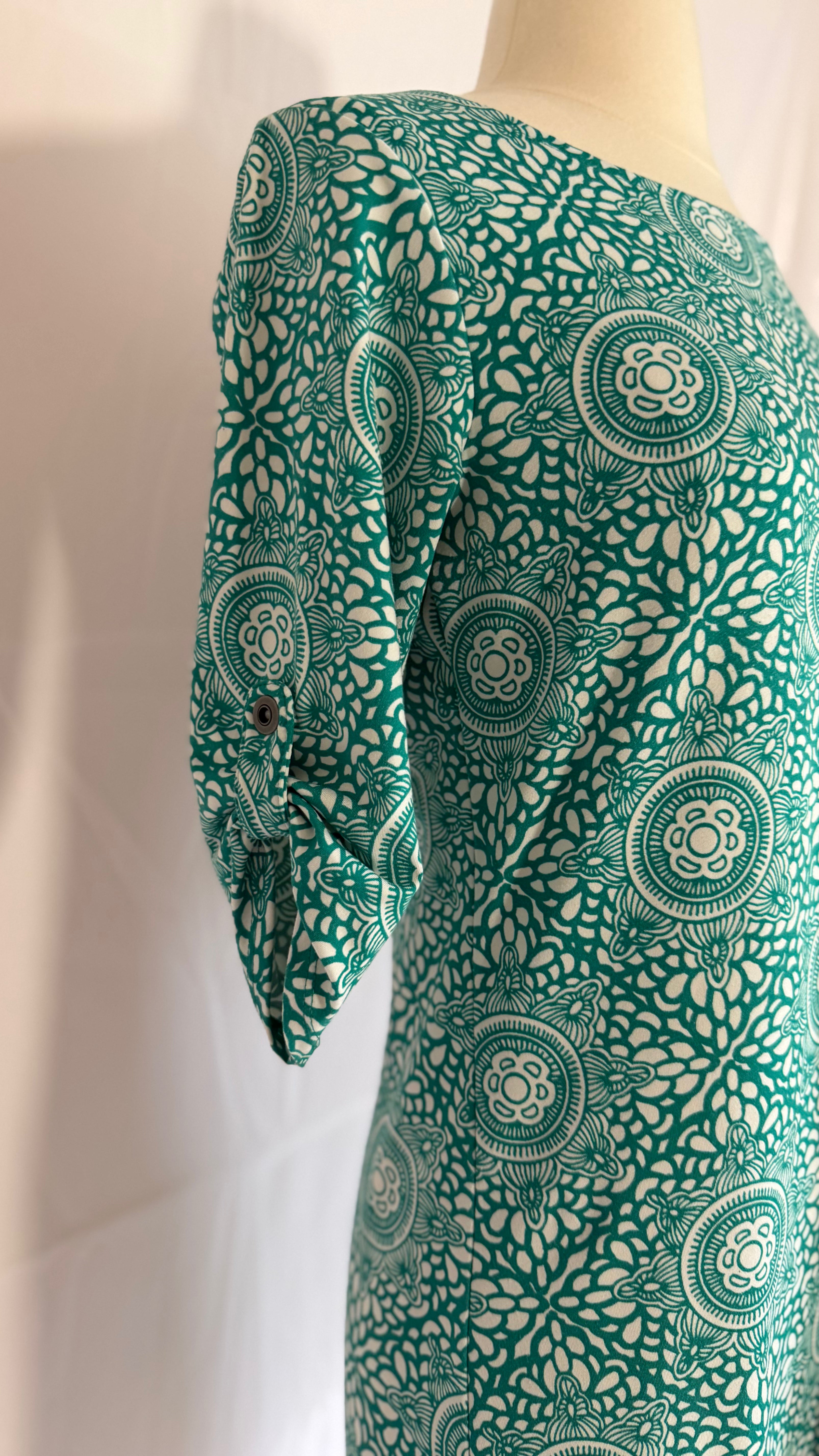 Coastal Teal Flow Dress