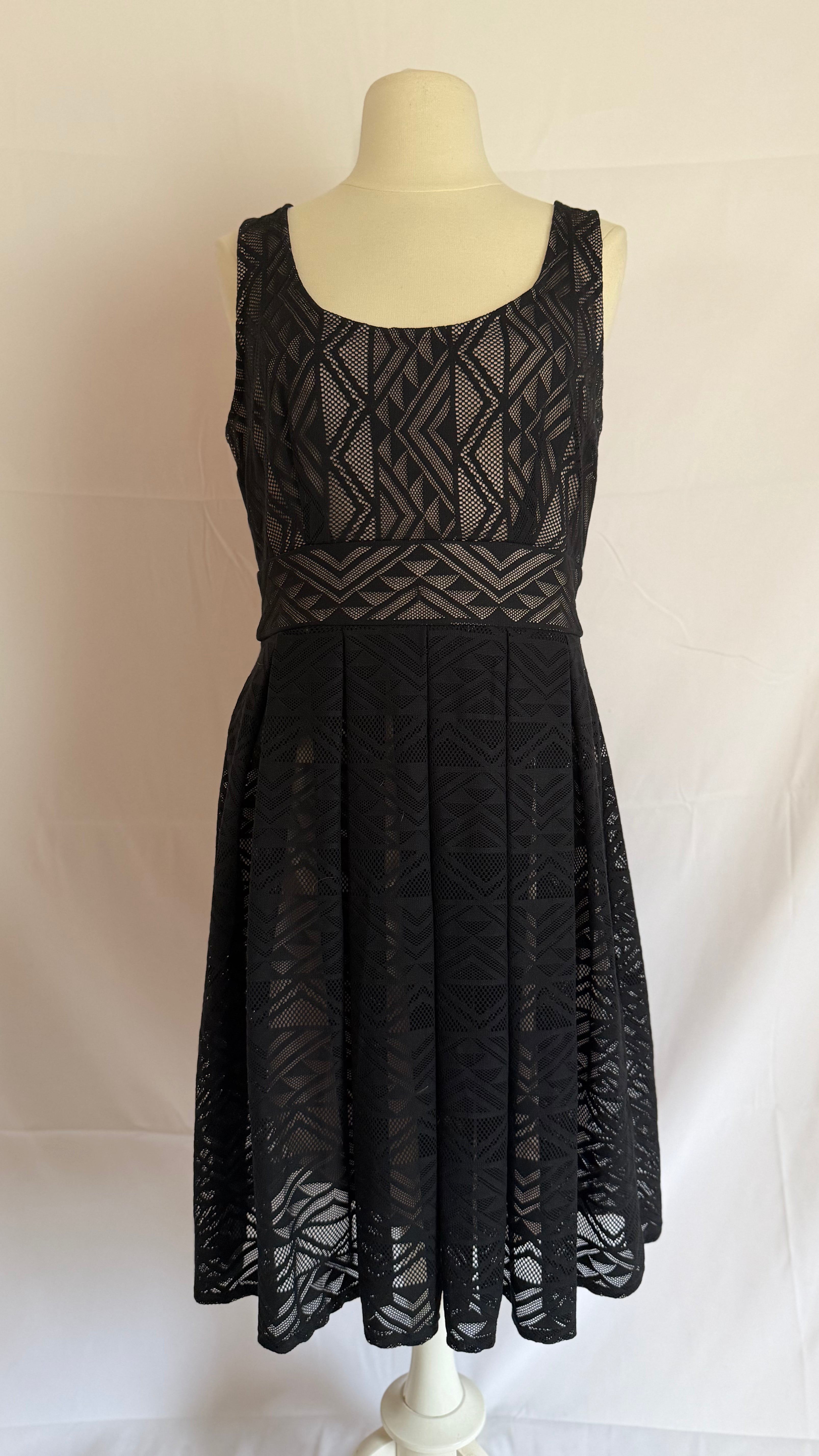 Modern Black Midi Dress