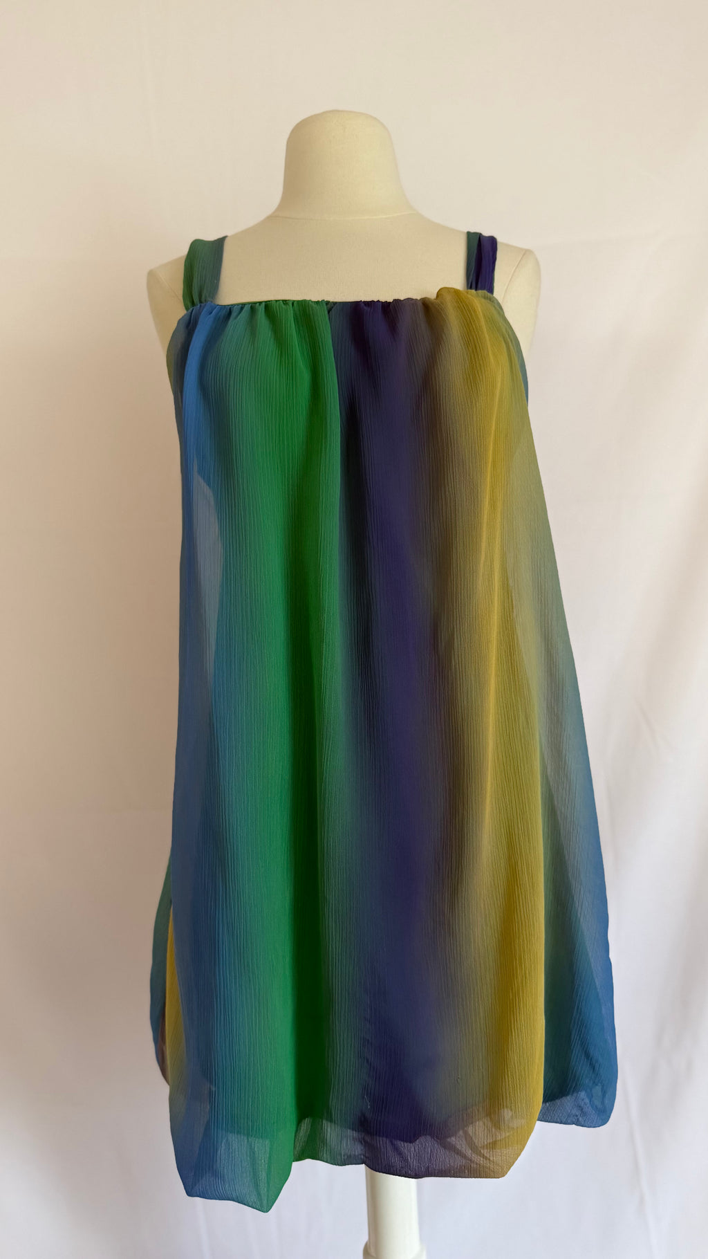 Vibrant Color Pop Mini Dress