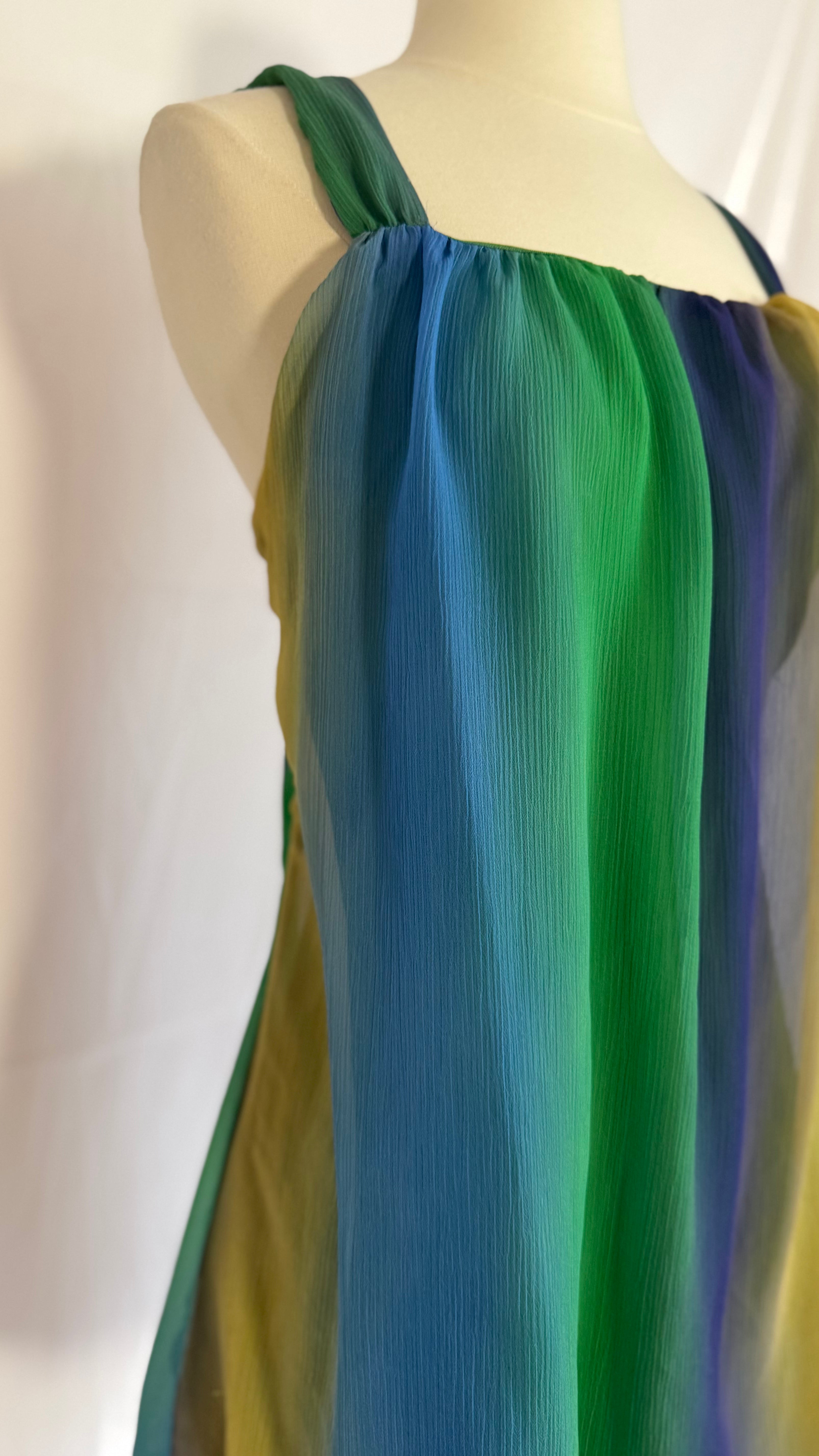 Vibrant Color Pop Mini Dress