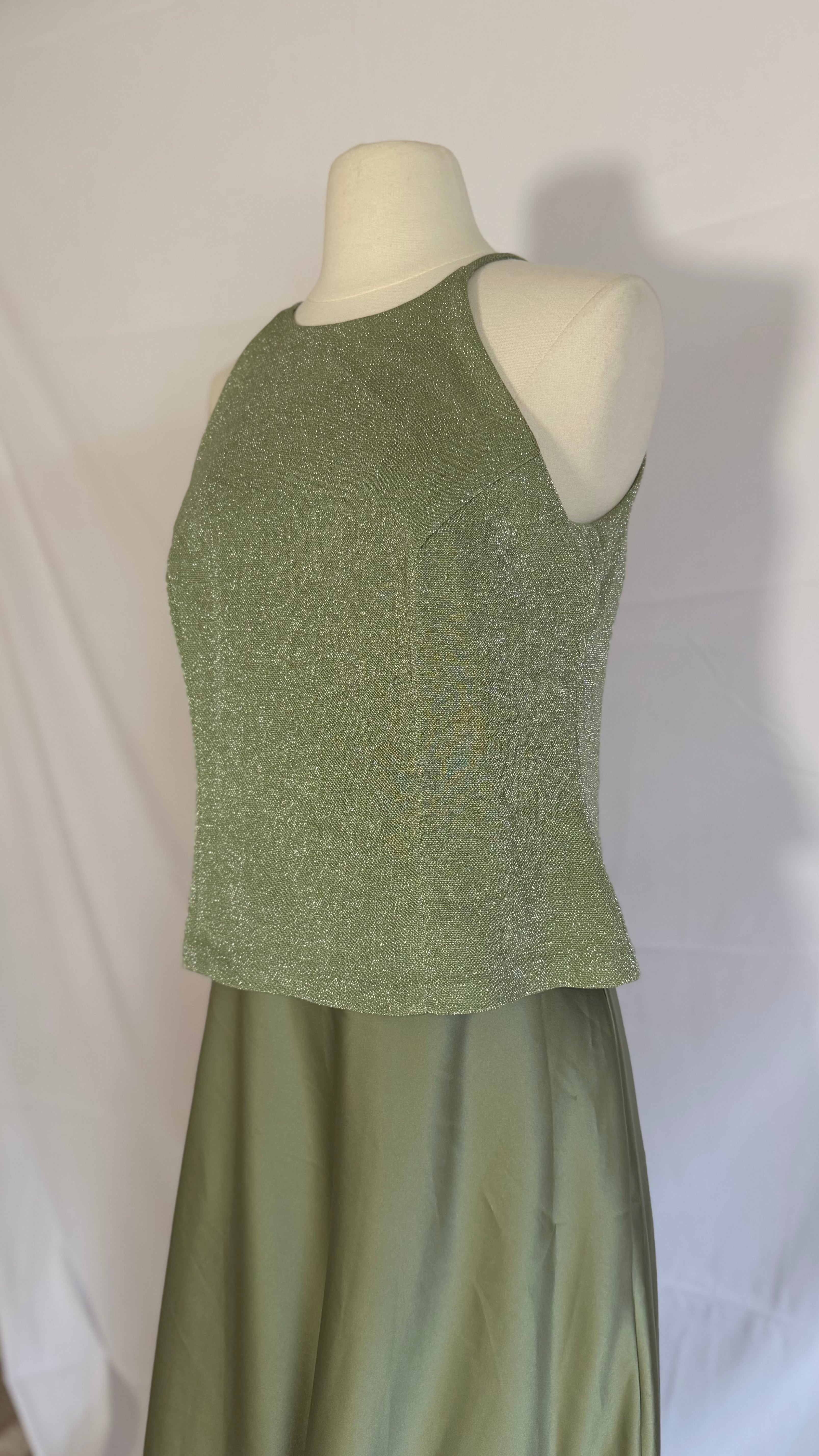 Soft Sage Elegance Dress