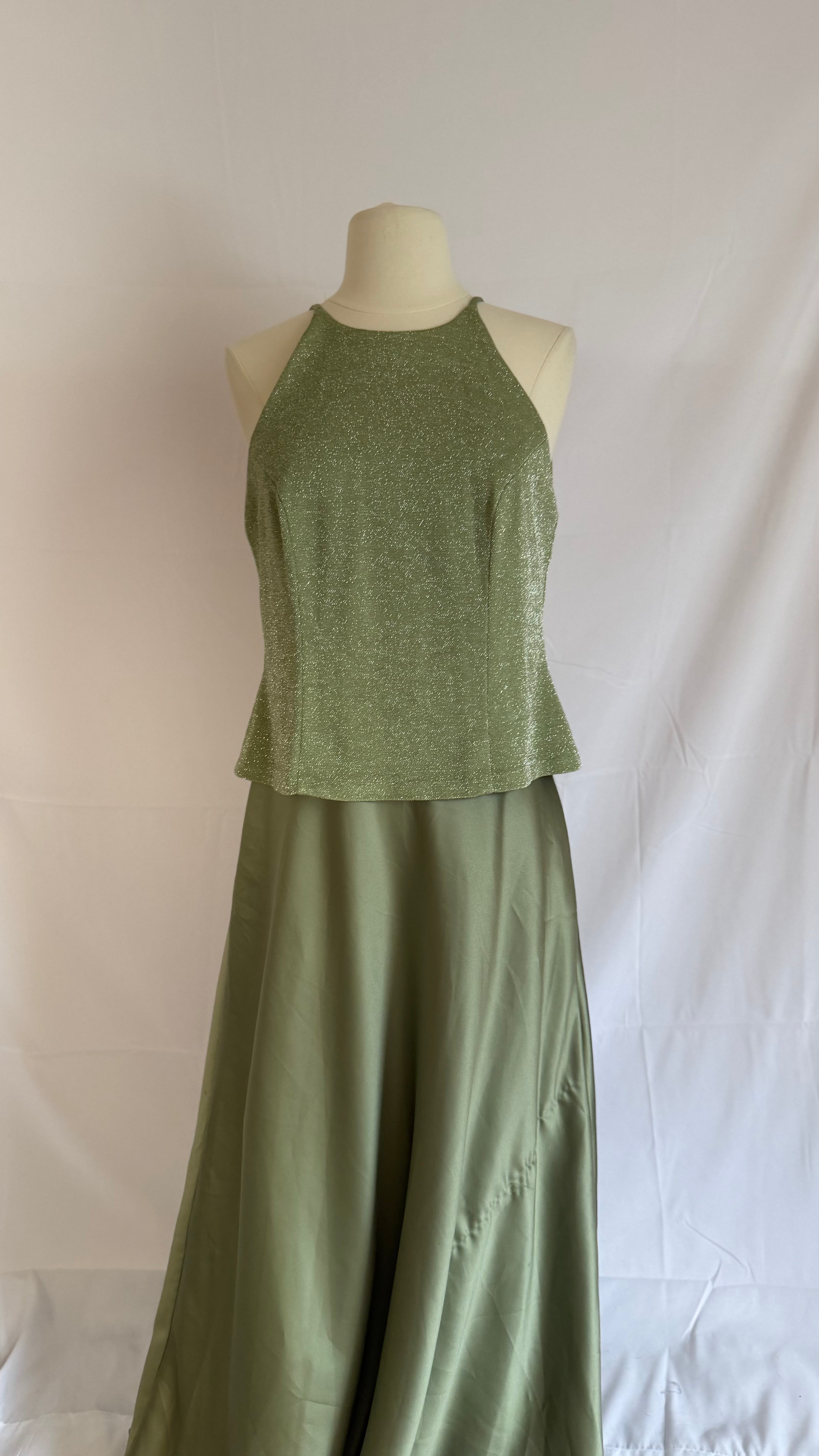Soft Sage Elegance Dress