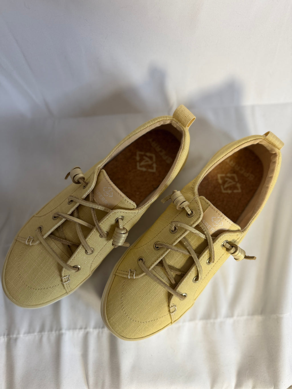 Yellow Canvas Slip-On Boat Shoes