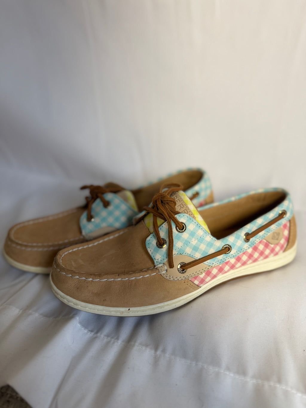 Spring Breeze Checkered Boat Shoes