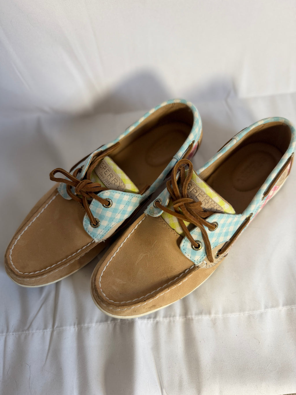 Spring Breeze Checkered Boat Shoes